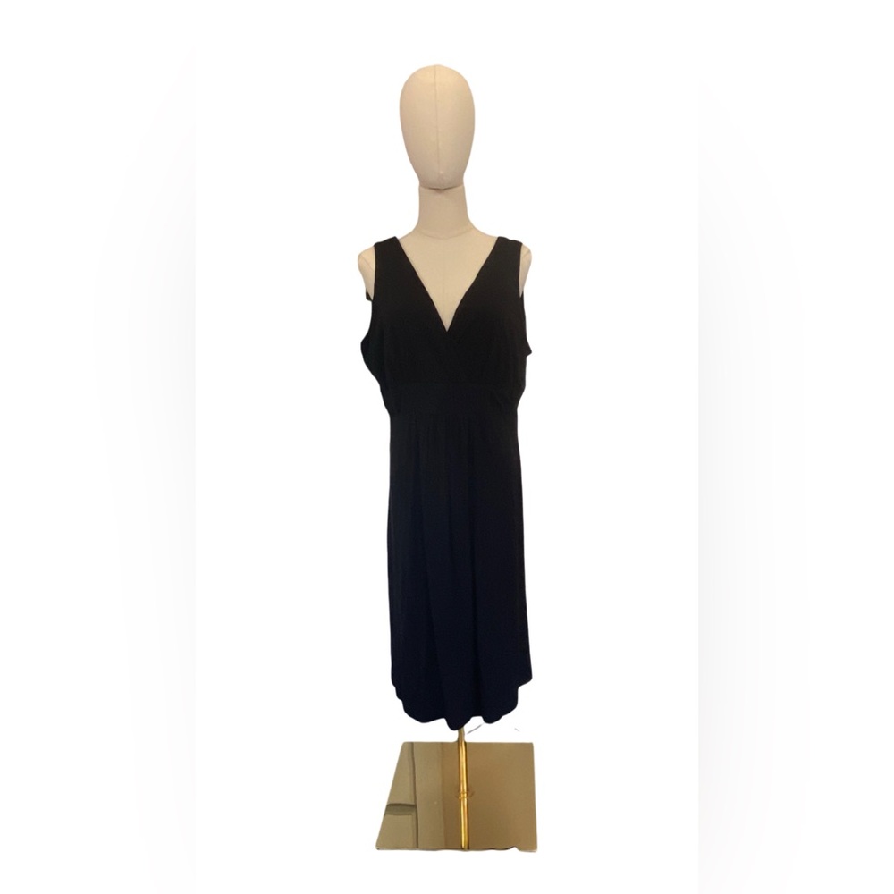 Karen Kane 1X Black knit midi dress